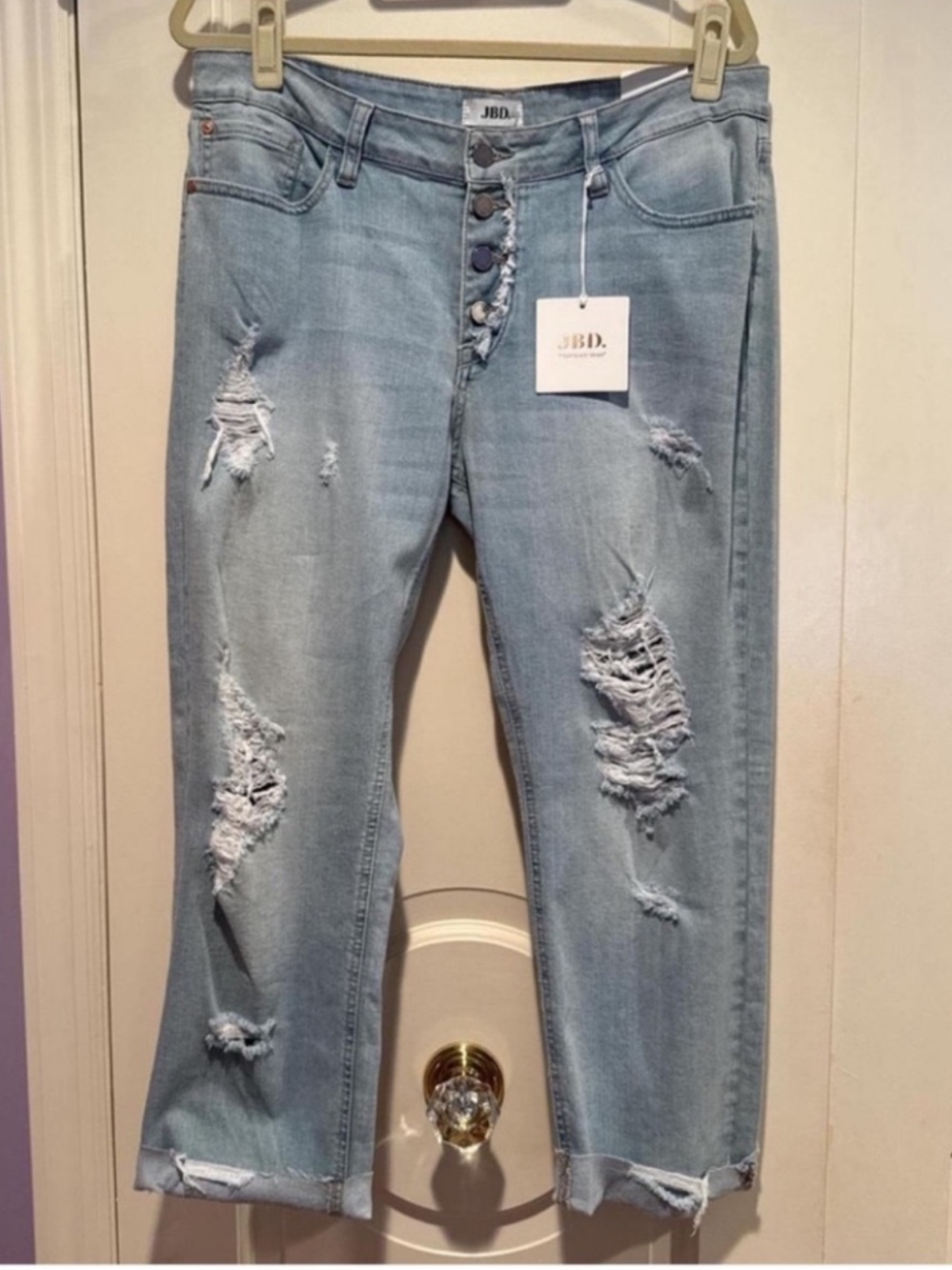 JBD Light Blue Distressed Women’s Jeans - NWT